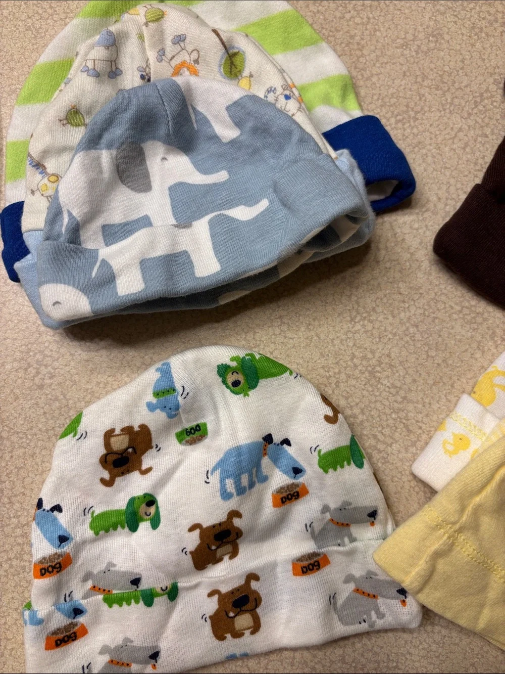 Baby Shoes, Hats & Book Bundle- Carter’s, Rugged Bear, Handmade
